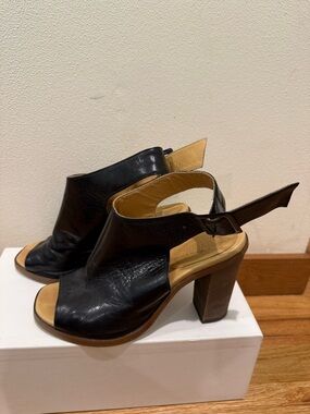 Maison Margiela MM6 Leather Slingbacks Sandals Shoes 39